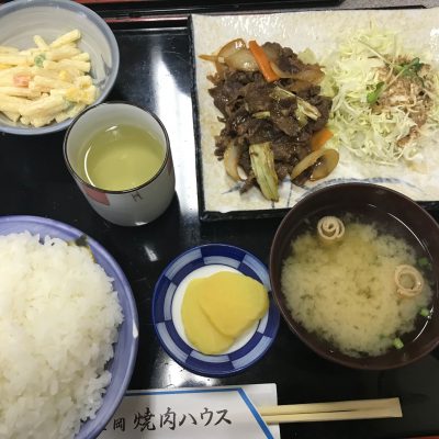 おもてなし不動産 賃貸管理 新居浜 ごはん大盛り マンガ日本昔話風 定食 まさおか 焼肉ハウス